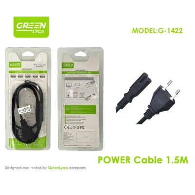 Cable Alimentación 1.5m C7 Figura 8 G-1422 | GreenLyca