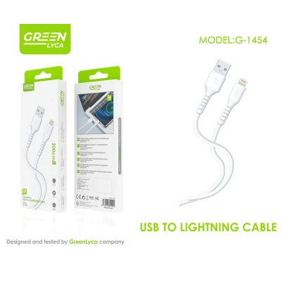 Cable USB a Lightning GreenLyca G-1454 2m 3A Fast Charge