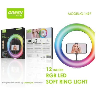 Anel de luz LED RGB de 12 polegadas no atacado | Atacadista M2TEC