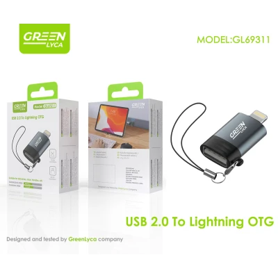 Adaptador OTG USB 2.0 a Lightning Green Lyca GL69311