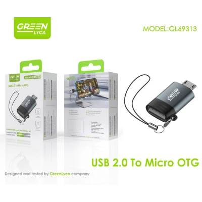 Adaptador USB 2.0 para Micro USB OTG Green Lyca GL69313 | 2.0 a