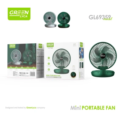 Ventilador Portátil Greenlyca GL69359 | 1200mAh 3 Velocidades