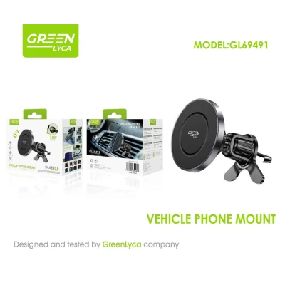 Suporte para celular veicular para saída de ar, verde Lyca GL69491, atacado...