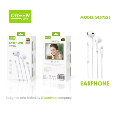 fones de ouvido Lightning Green Lyca GL69526 | Som Hi-Fi