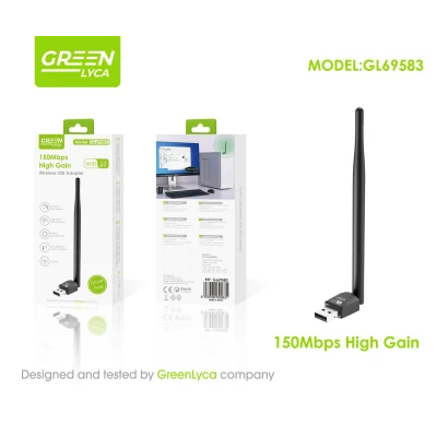 Adaptador USB WiFi 150Mbps Alta Ganancia GL69583