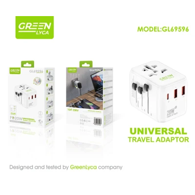 Adaptador Universal GaN III 20W PD GreenLyca GL69596