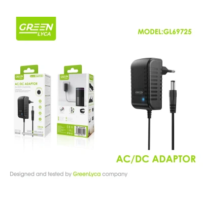 Adaptador Corriente 12V 2A Green Lyca GL69725 | DC 5.5x2.1mm