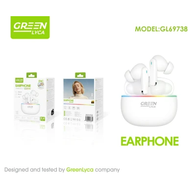 fones de ouvido Green Lyca GL69738 Bluetooth 5.4 ENC Brancos