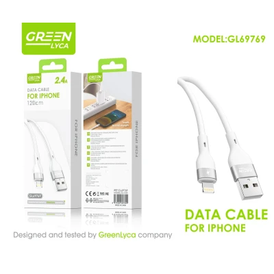 Câble USB de 120 cm pour iPhone (2,4 A) - Charge et synchronisation rapides...