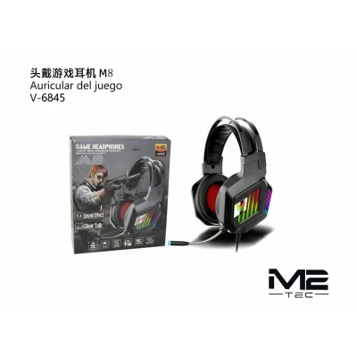 Casco Gamer M8 V-6845 Sonido 7.1 y RGB | M2TEC Mayorista
