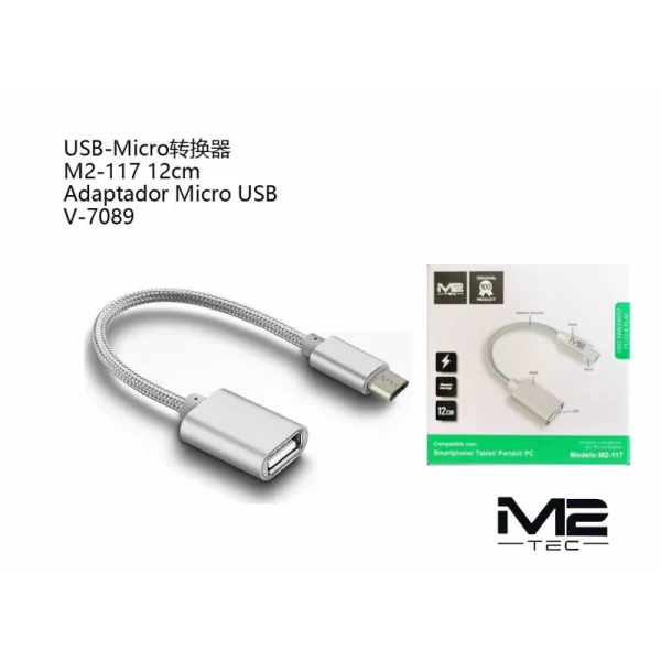 Adaptador OTG Micro USB a USB