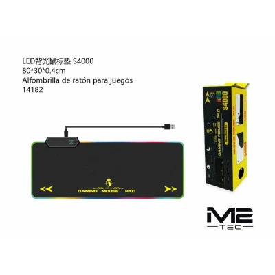 Alfombrilla Gaming LED S4000 80x30cm Ref. 14182 | M2TEC