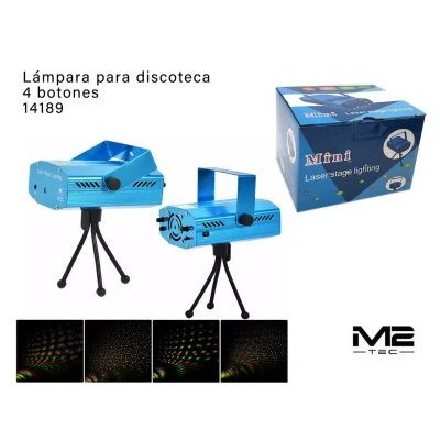 Láser Discoteca Azul 4 Botones Ref. 14189 | M2TEC Mayorista