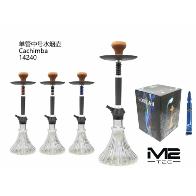 Cachimba M2TEC 14240 - Shisha Mediana con Base de Cristal