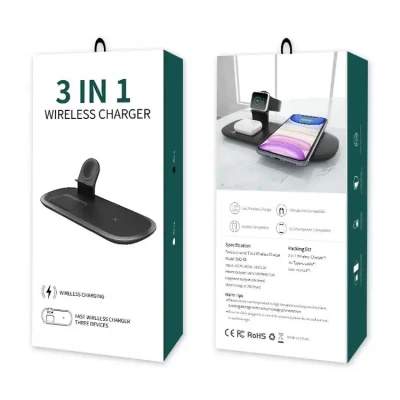Cargador Inalámbrico 3 en 1 OJD-55 | Carga Rápida 15W
