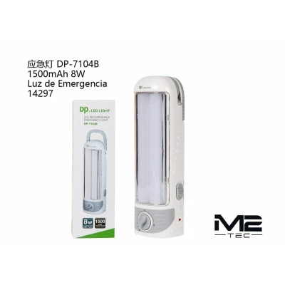 Luz de Emergencia LED 8W 1500mAh DP-7104B | Ref. 14297