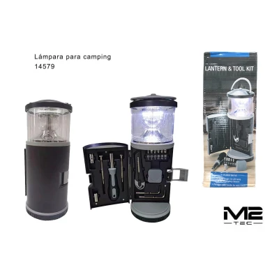 Lámpara Camping 10 LED con Kit 15 Herramientas 14579