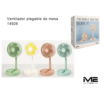 Ventilador Plegable de Mesa USB 14926 - Mayorista M2TEC
