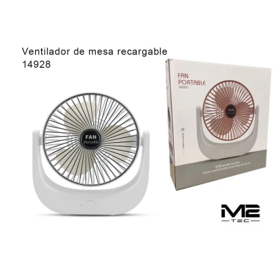 Ventilador de Mesa Recargable F138 - Referencia 14928