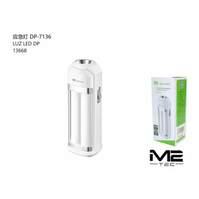 Lâmpada recarregável DP-7136 de 1200mAh - Venda por atacado | Atacadista M2TEC