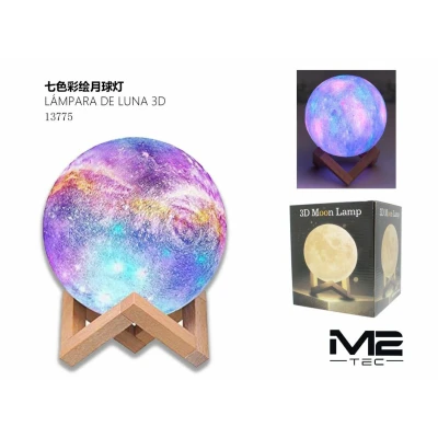 Luminária lunar LED colorida por atacado | Atacadista M2TEC