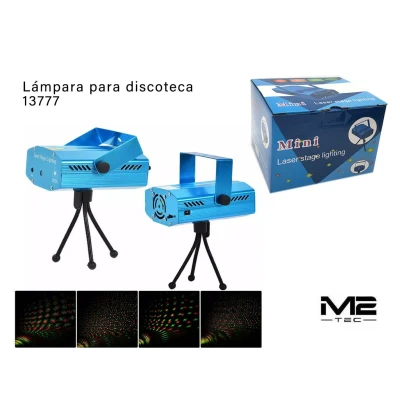 Lámpara Láser Discoteca 13777 - Mini Proyector Rojo y Verde