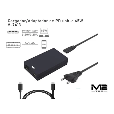 Adaptateur secteur USB-C 65 W pour la distribution d'énergie | Grossiste M2TEC