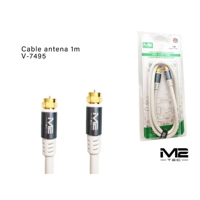 Cabo Antena 1m M2TEC V-7495 Conector F Dorado