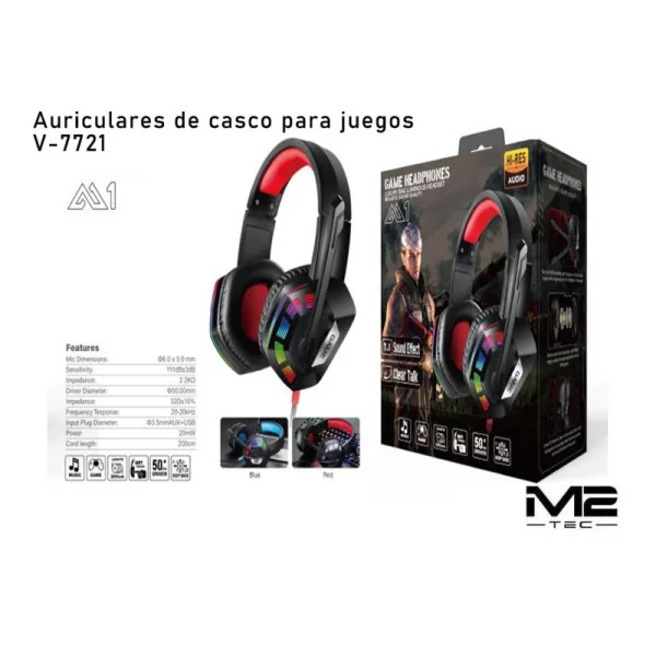 Auriculares cascos gaming M1