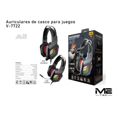 Fones de ouvido para jogos M8 no atacado | Atacadista M2TEC