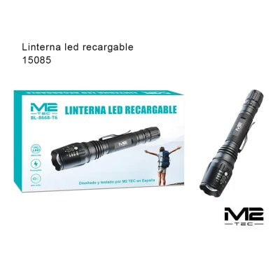 Lampe torche LED rechargeable BL-8668 en gros | M2TEC Grossiste