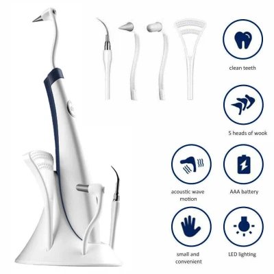 Limpiador Dental Sónico con LED y 5 Cabezales | M2TEC