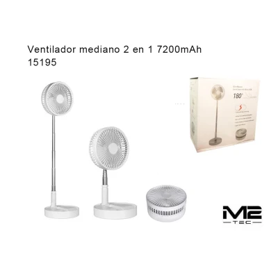 Ventilador Telescópico 2 en 1 7200mAh - Ref. 15195
