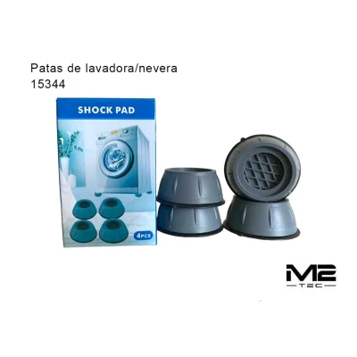 Pack 4 Patas Antivibración Lavadora y Nevera - Ref. 15344