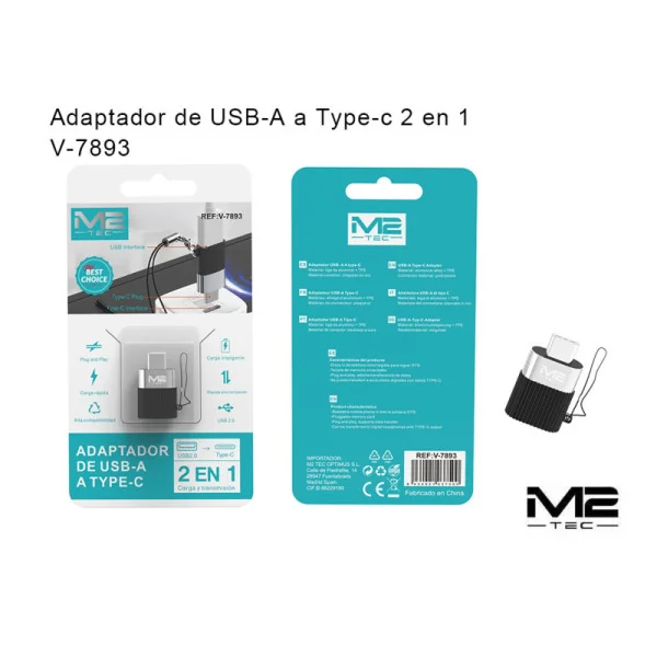 Adaptador USB-A a USB-C