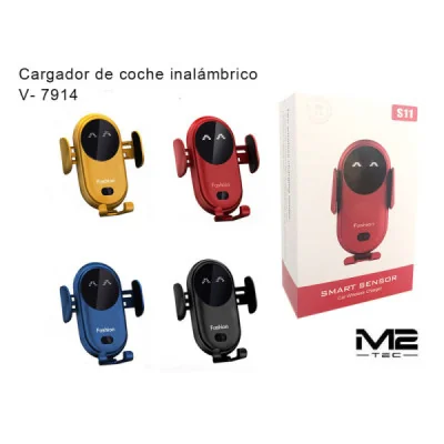 Cargador Coche Inalámbrico S11 Smart Sensor V-7914 | M2TEC