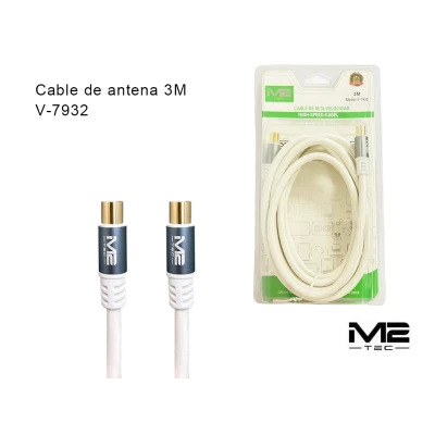 Cable Antena TV 3M V-7932 M2TEC Alta Velocidad