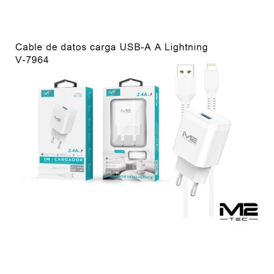 Wholesale USB-A to Lightning 2.4A Charger | M2TEC Wholesaler