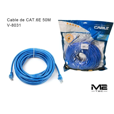 Cable de Red CAT.6E 50M V-8031 M2-TEC | Mayorista Redes