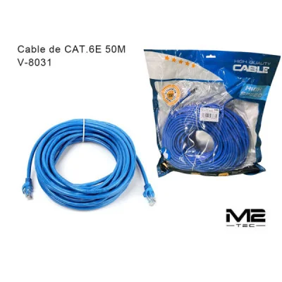 Cable de Red CAT.6E 50M V-8031 M2-TEC | Mayorista Redes