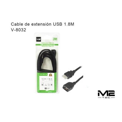 Câble d'extension USB, 1,8 m, vente en gros | M2TEC Wholesale