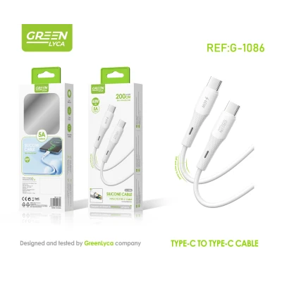 2m Soft Silicone USB-C to USB-C Cable, 60W (Fast Charging)