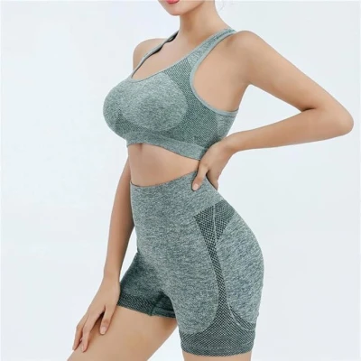 Conjunto Deportivo Mujer 2 Piezas Gris - M2TEC Mayorista