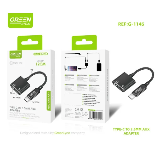 Adaptateur USB-C vers prise auxiliaire 3.5mm