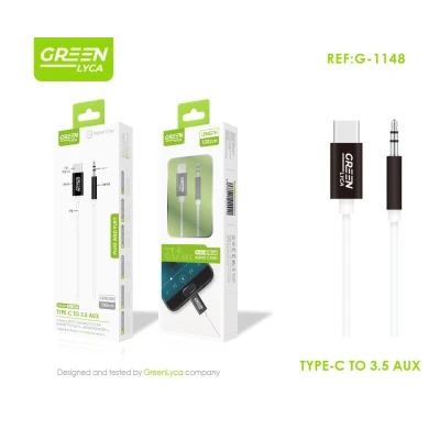 Cabo auxiliar USB-C para 3.5mm no atacado | Atacadista M2TEC