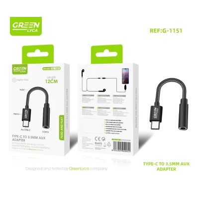 Adaptador de áudio auxiliar USB-C para 3.5mm para atacado | M2TEC...