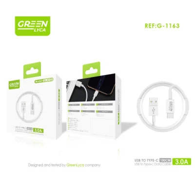 Câble USB vers Type-C de 100 cm, charge rapide 3,0 A, vente en gros | M2TEC...