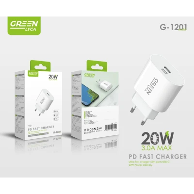Carregador Green Lyca G-1201 20W USB-C Power Delivery
