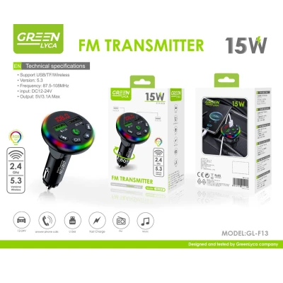 Émetteur FM Bluetooth F13, chargeur de voiture et lecteur MP3...