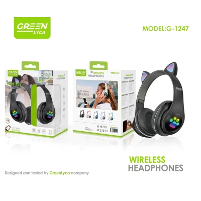 Auriculares Bluetooth G-1247 Orejas Gato RGB | M2TEC